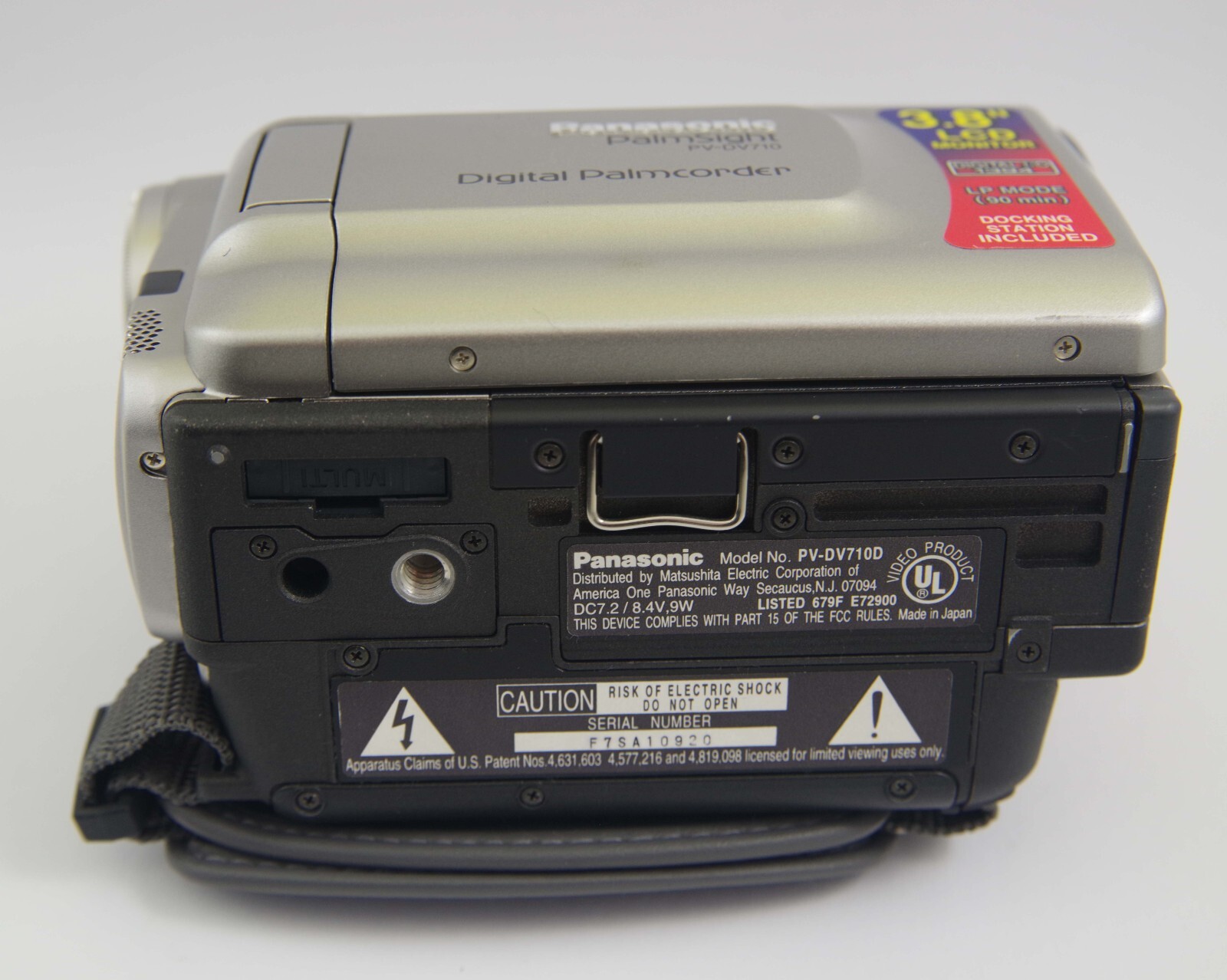 Panasonic PalmSight PV-DV710 PalmCorder-UNTESTED