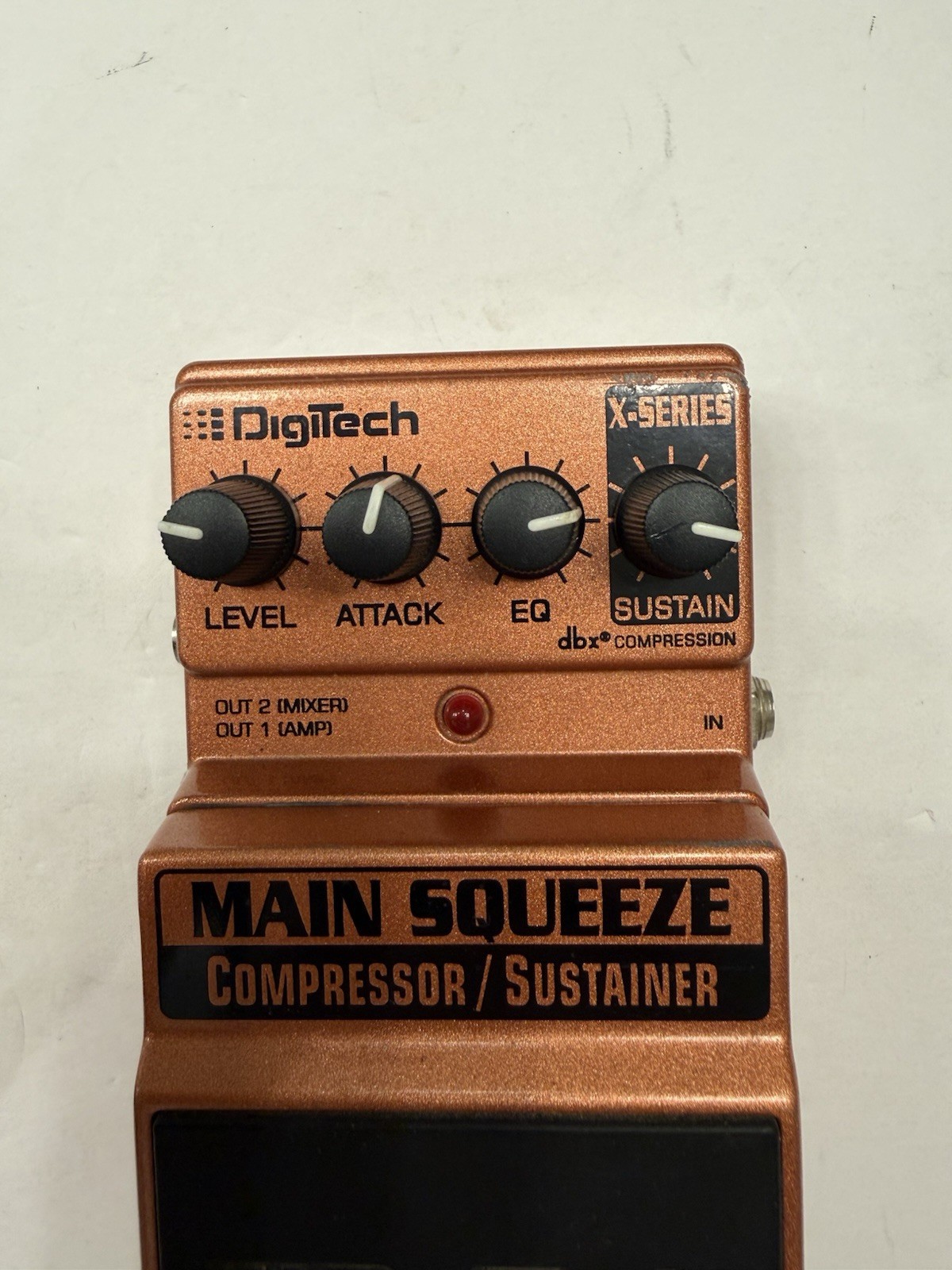 Digitech XMS X-Series Main Squeeze Compressor / Sustainer Guitar Effect Pedal