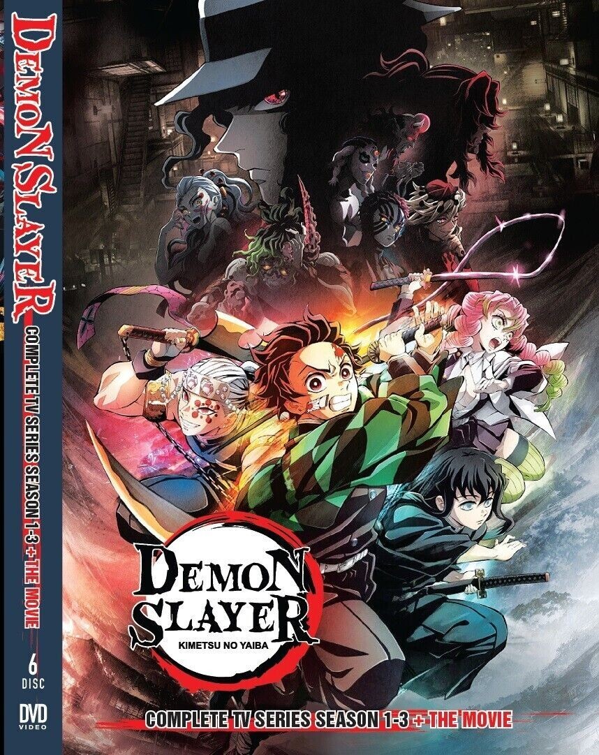 Demon Slayer Kimetsu No Yaiba Season 1-3 Mugen Train Arc & Movie DVD [Free Gift]