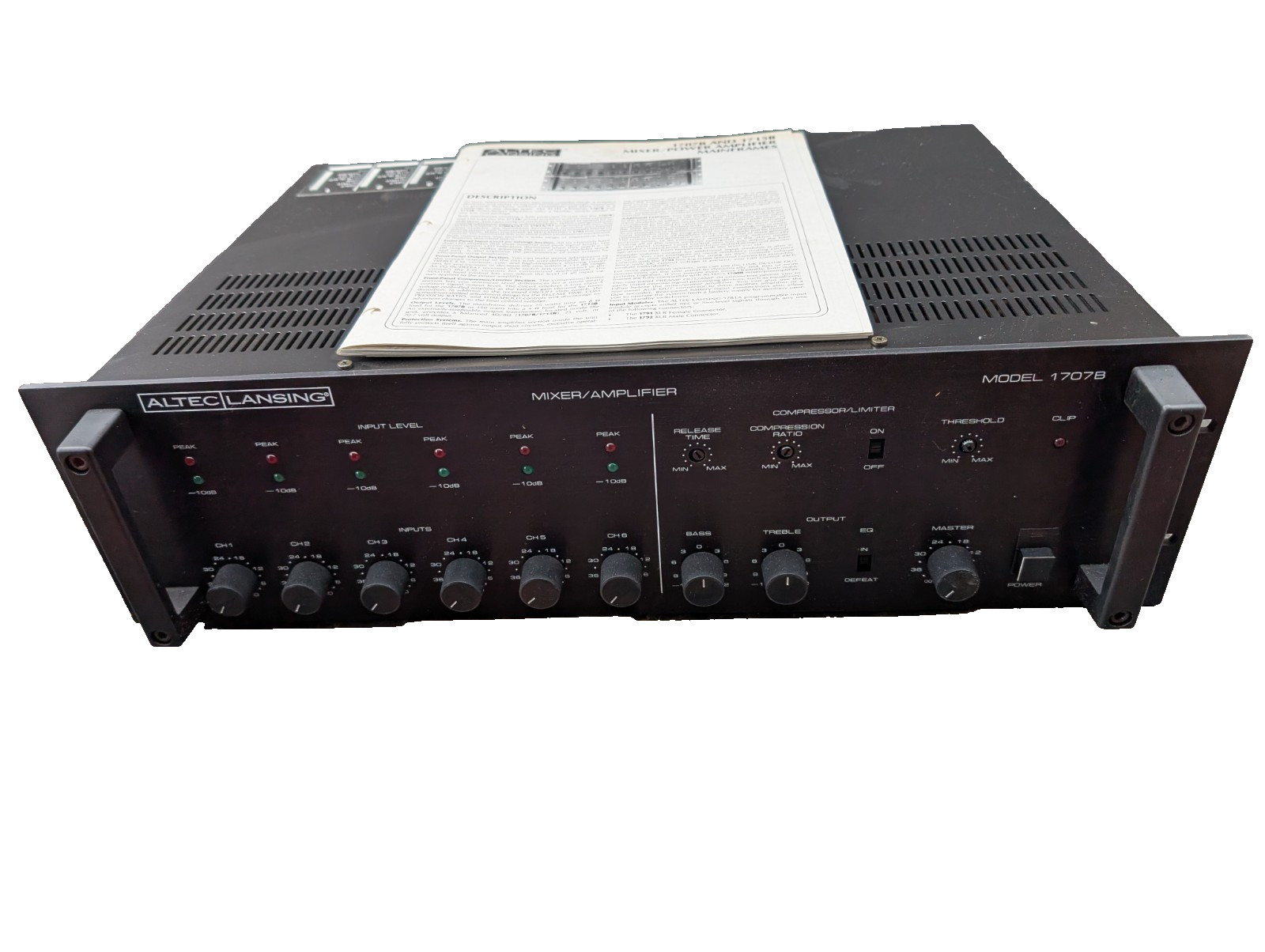 Altec Lansing 1707B Mixer / Power Amplifier NOS (NEW OLD STOCK)