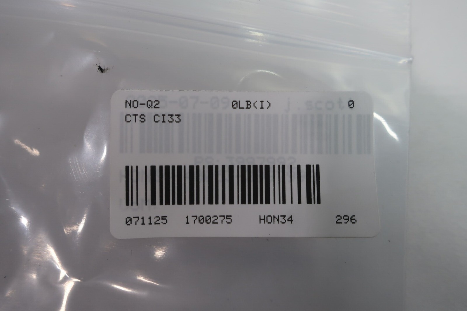 Cts CI33 Air Actuated Internal Connector