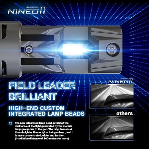 Bulbs, No Adapter Required, 600% High Brightness, 6500K Cool White, H7
