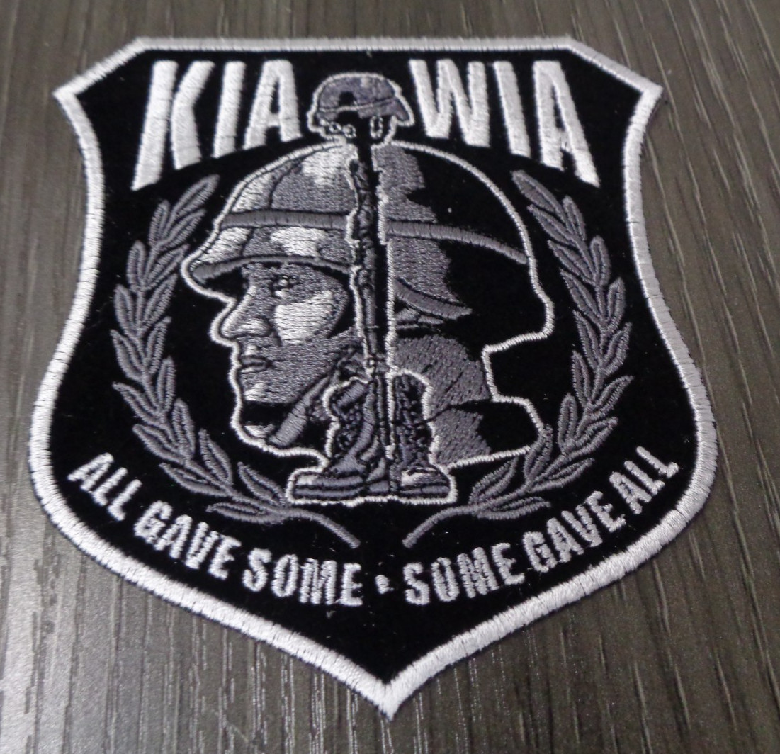 KIA MIA All Gave Some Some Gave All Patch LARGE   NEW WITH OUT TAG