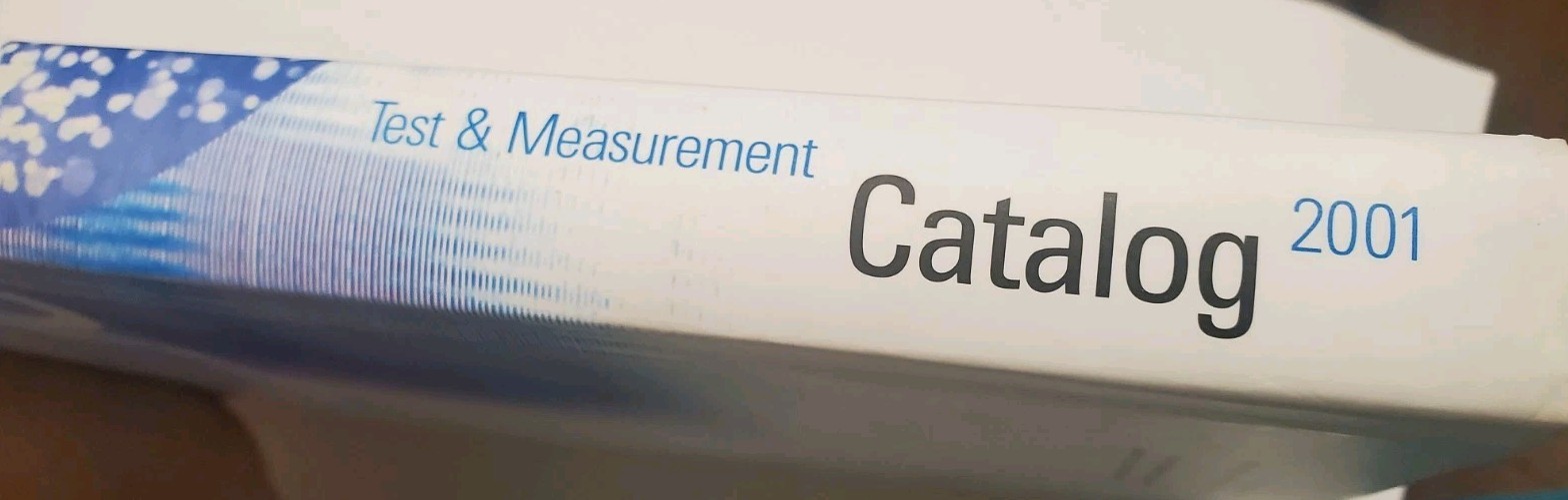 Agilent 2001 Test and Measurement Catalog