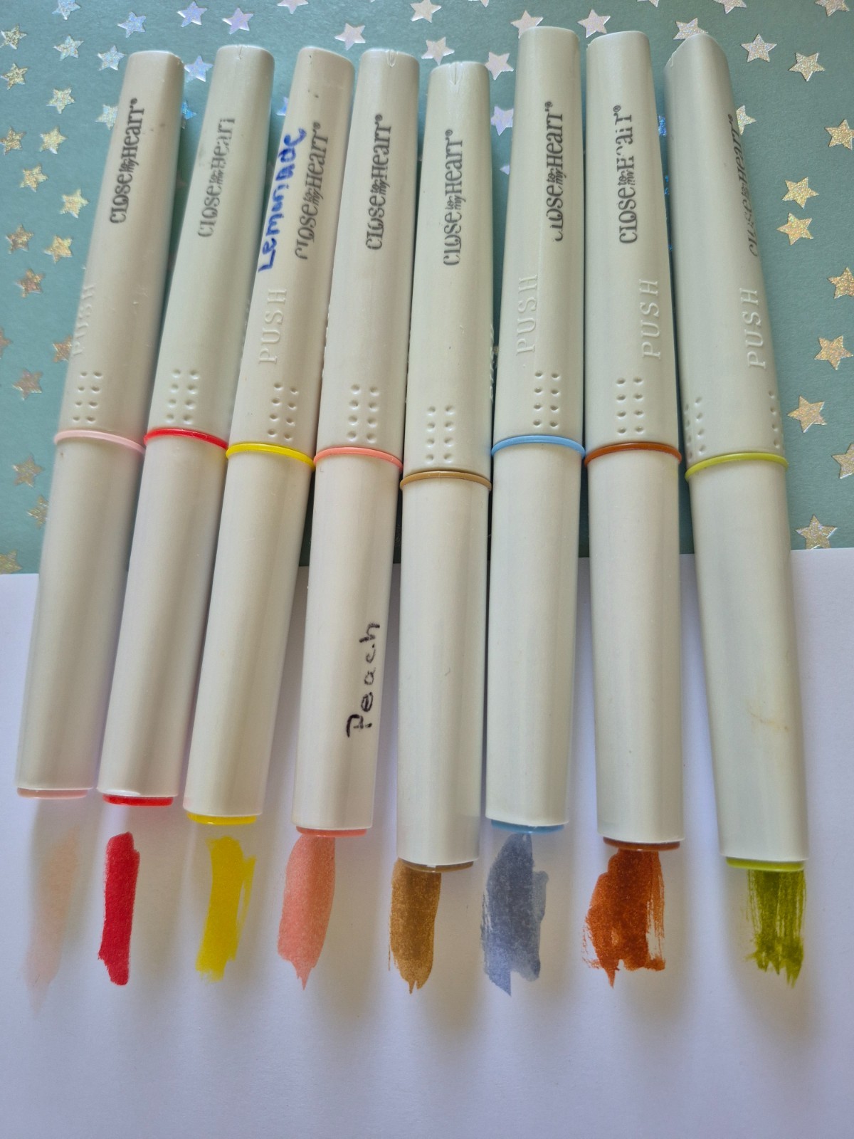 Close To My Heart CTMH SHIMMER BRUSHES Lot of 8 Multiple Colors
