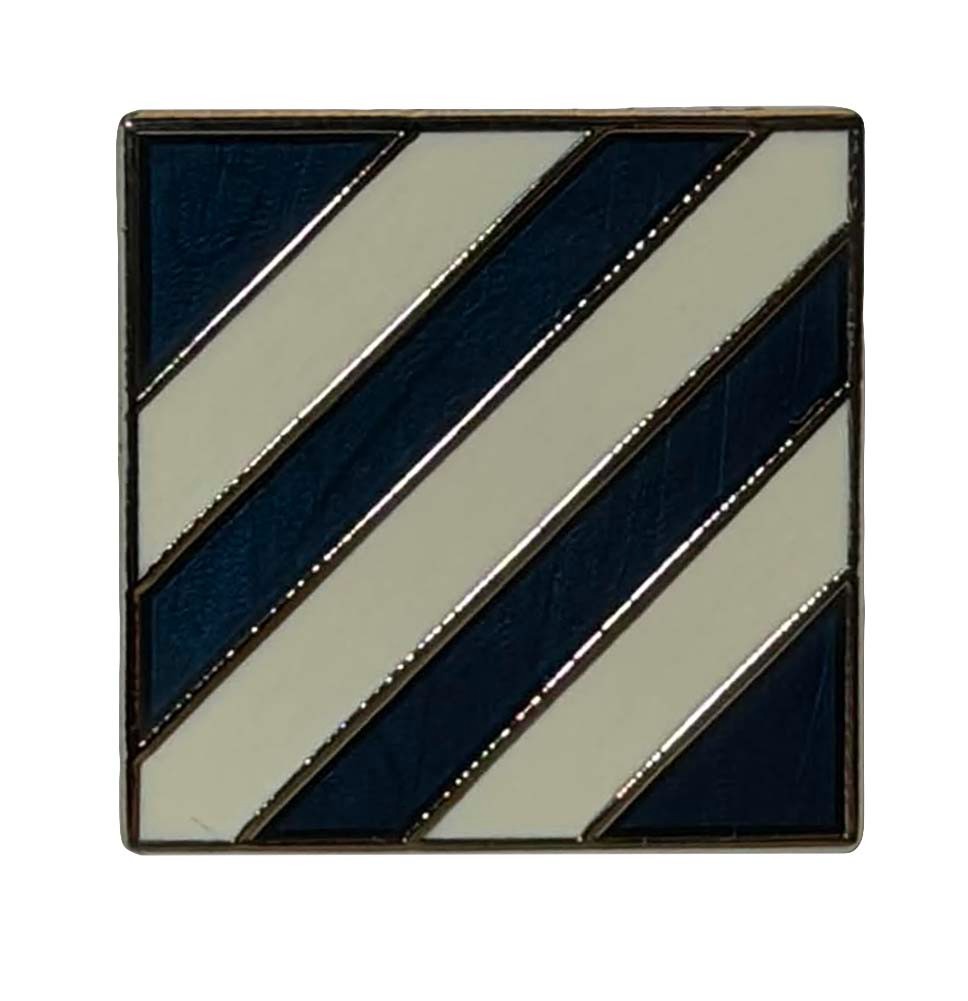 Army Third Infantry Division Motorcycle Hat Cap Lapel Pin M-833