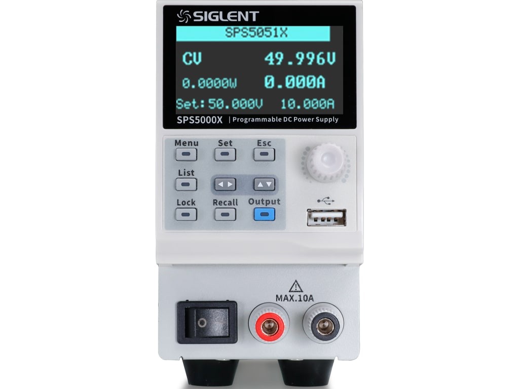 Siglent SPS5051X - Single Channel DC Power Supply (50V / 10A / 180W)