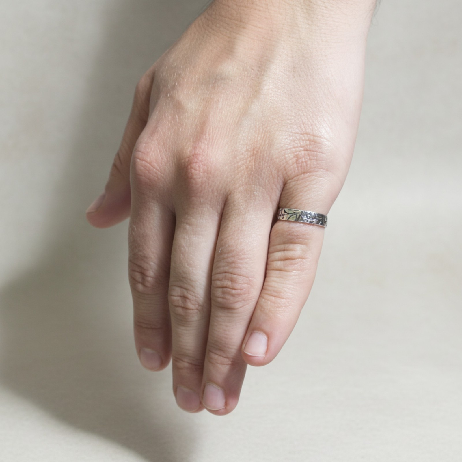 Genuine Sterling Silver Kids Ring Band Flower Solid Hallmarked 925 Handmade