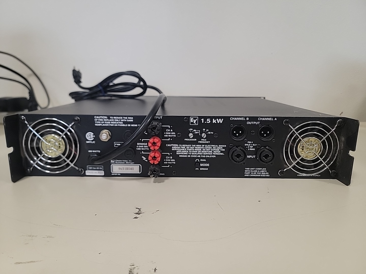 Electro Voice 1.5 Kw Power Amp