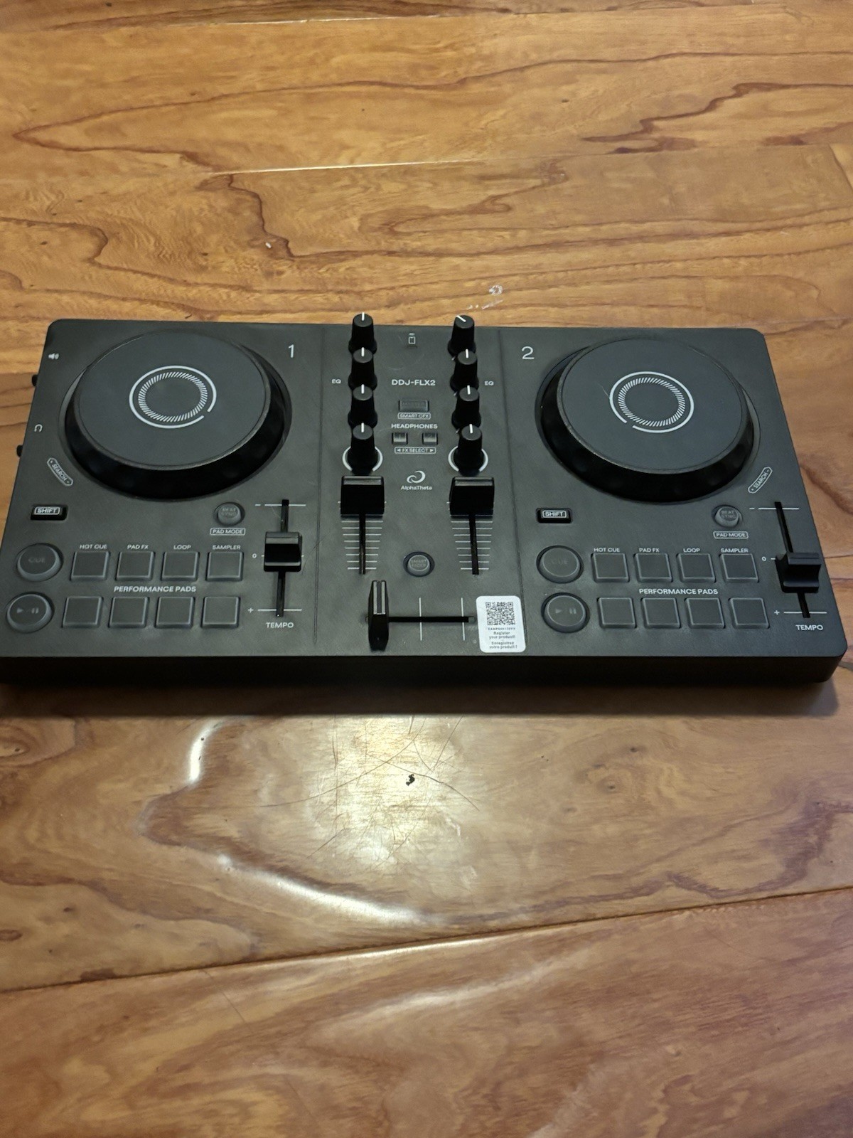 AlphaTheta DDJ-FLX2 Double Deck DJ Controller, Performance Pads, Loop/Sampler, …