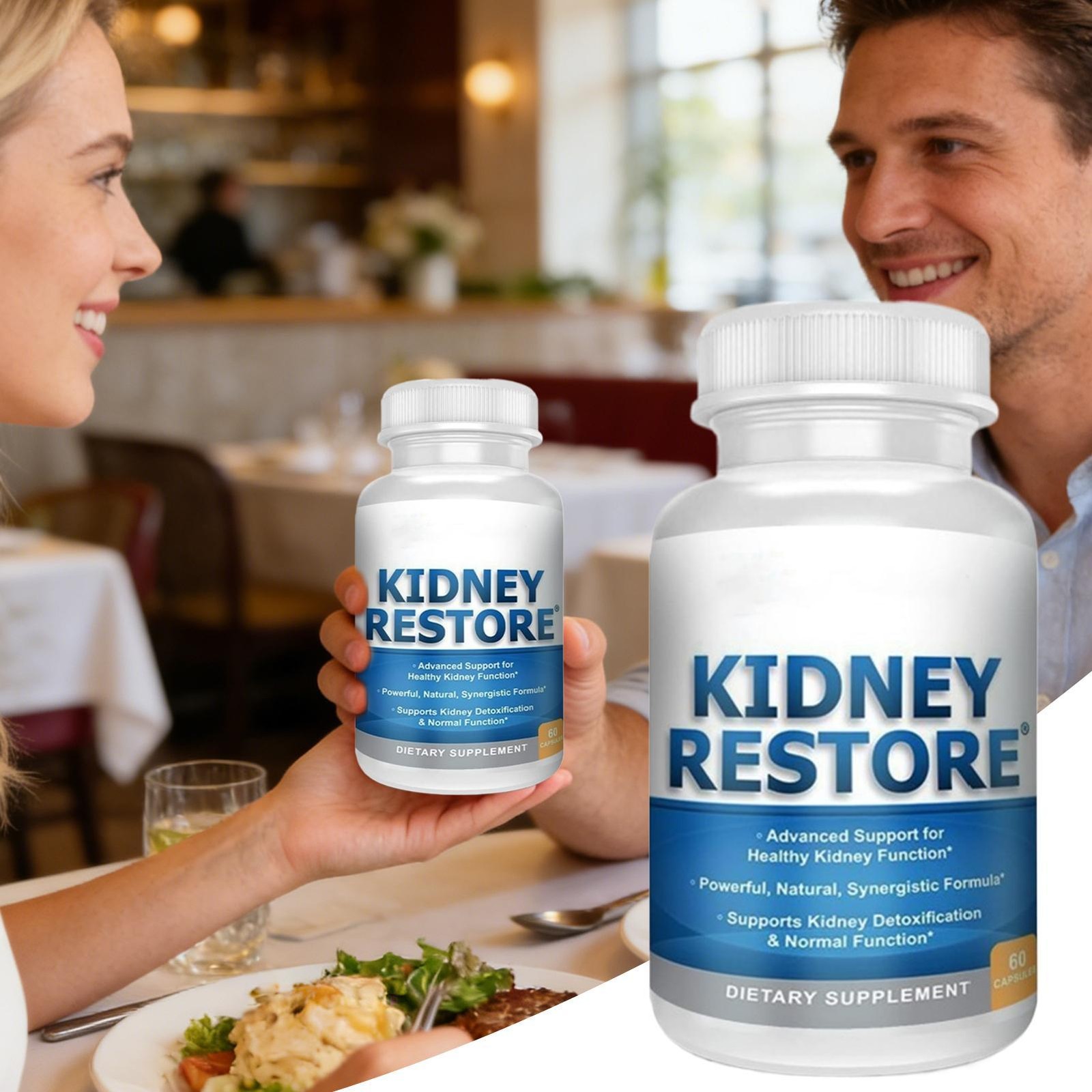 Kidney Restore Health Cleanse Support Detox Natural Supplement High Quality