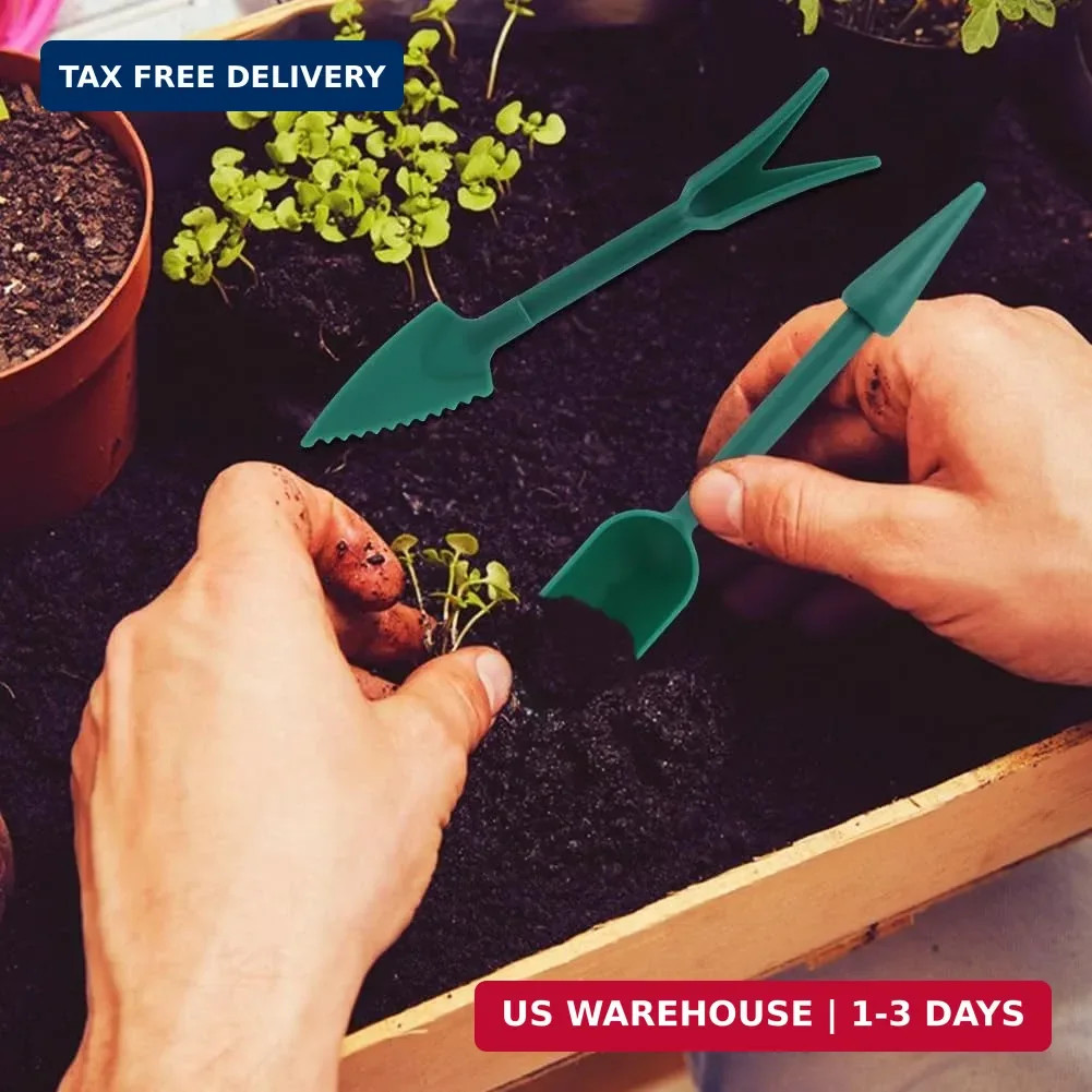 Seed Planter Tool Kit for Tiny Seeds, Hand Seed Dispenser Set with 2 Mini Seeder