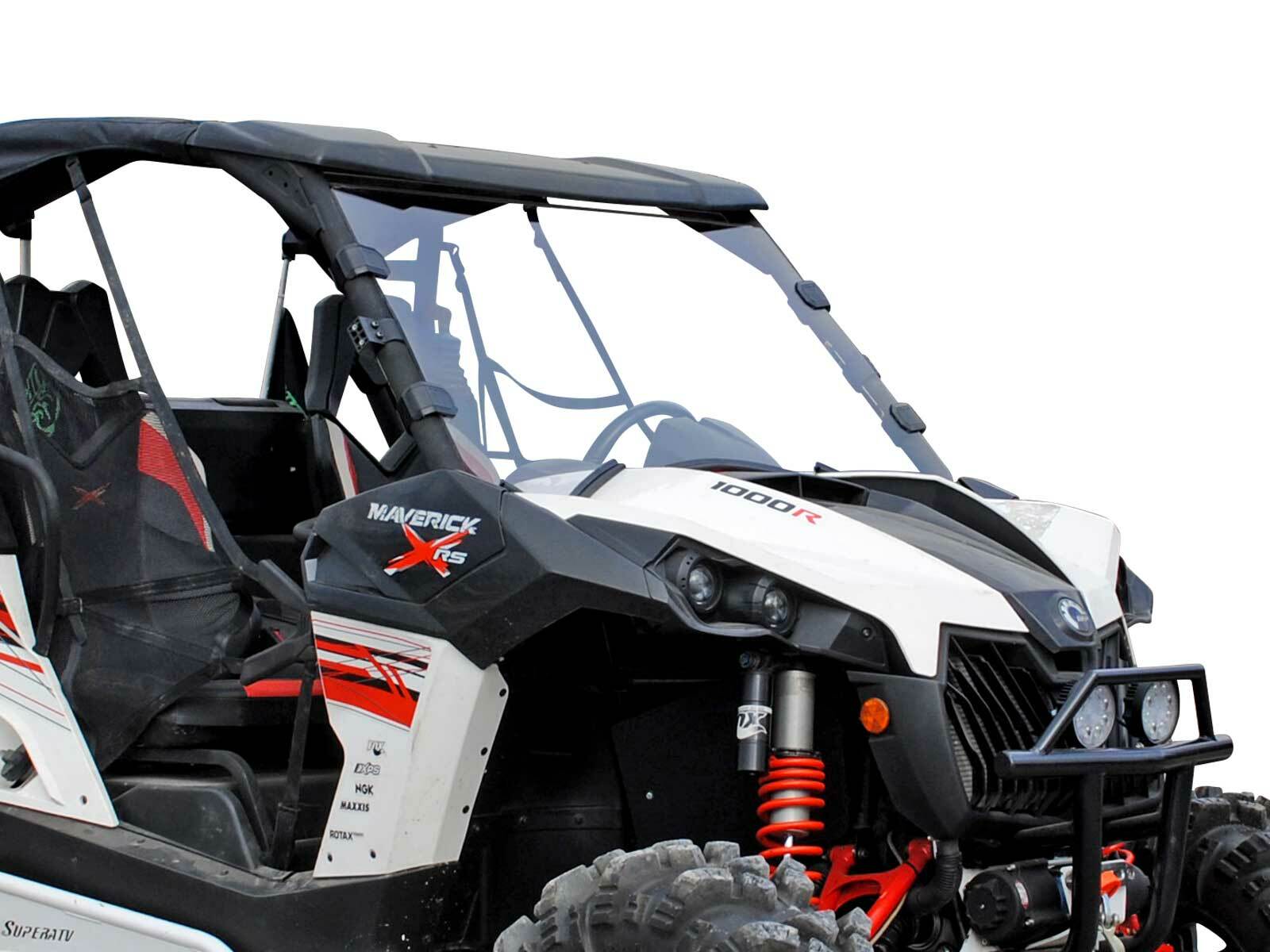 SuperATV Can-Am Maverick 1000 Heavy Duty Scratch Resistant Full Windshield