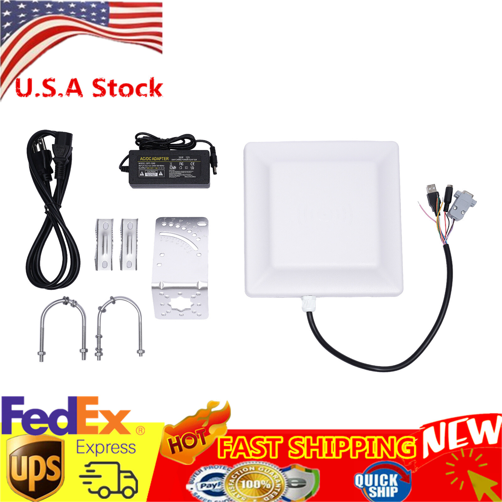 Long Range UHF RFID Card Reader Integrative 5M Security System Access Control