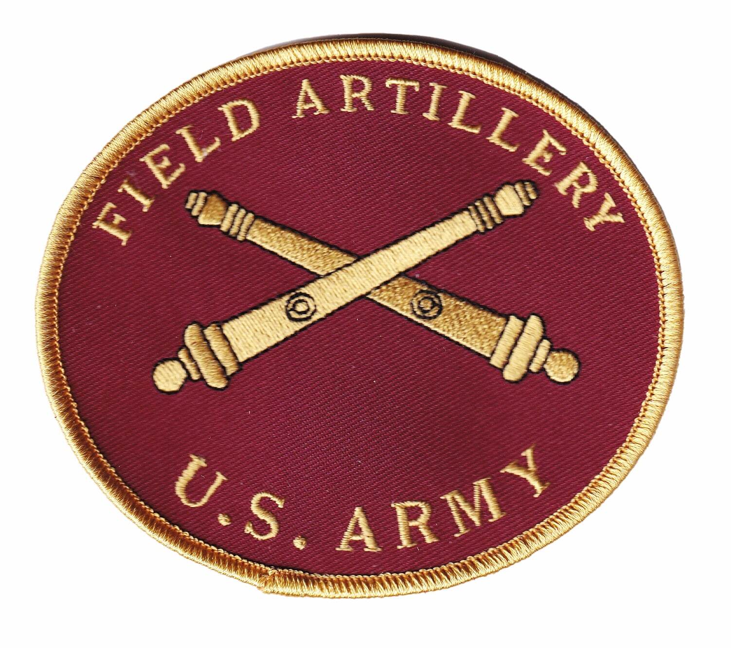 US Army Field Artillery Patch – Hook and Loop, 4.5"