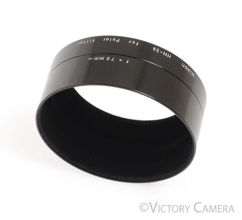 Nikon HN-26 Metal Lens Shade / Hood for 62mm Circular Polarizing Filter [EXC]