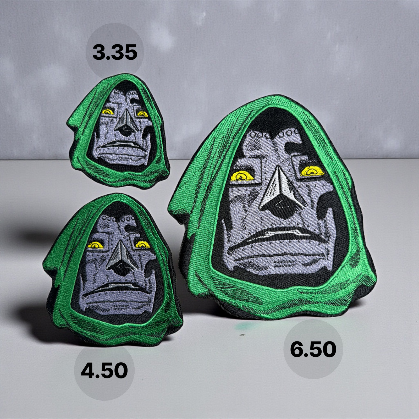 Dr Doom Embroidery Patch Multi Sizes 3" - 6.5"