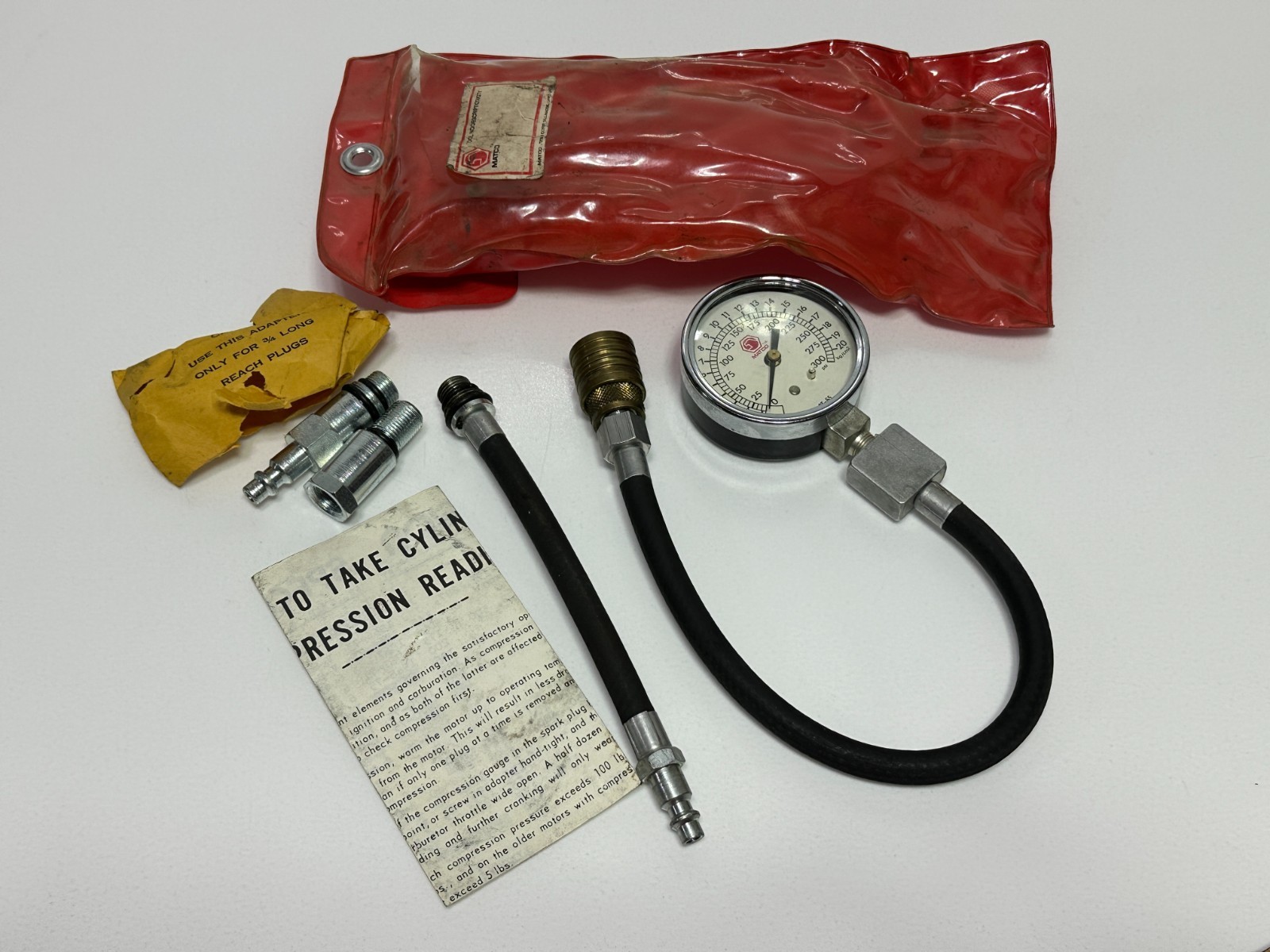Matco Tools USA CT65 Professional Compression Tester Complete Set w/ Kit Bag