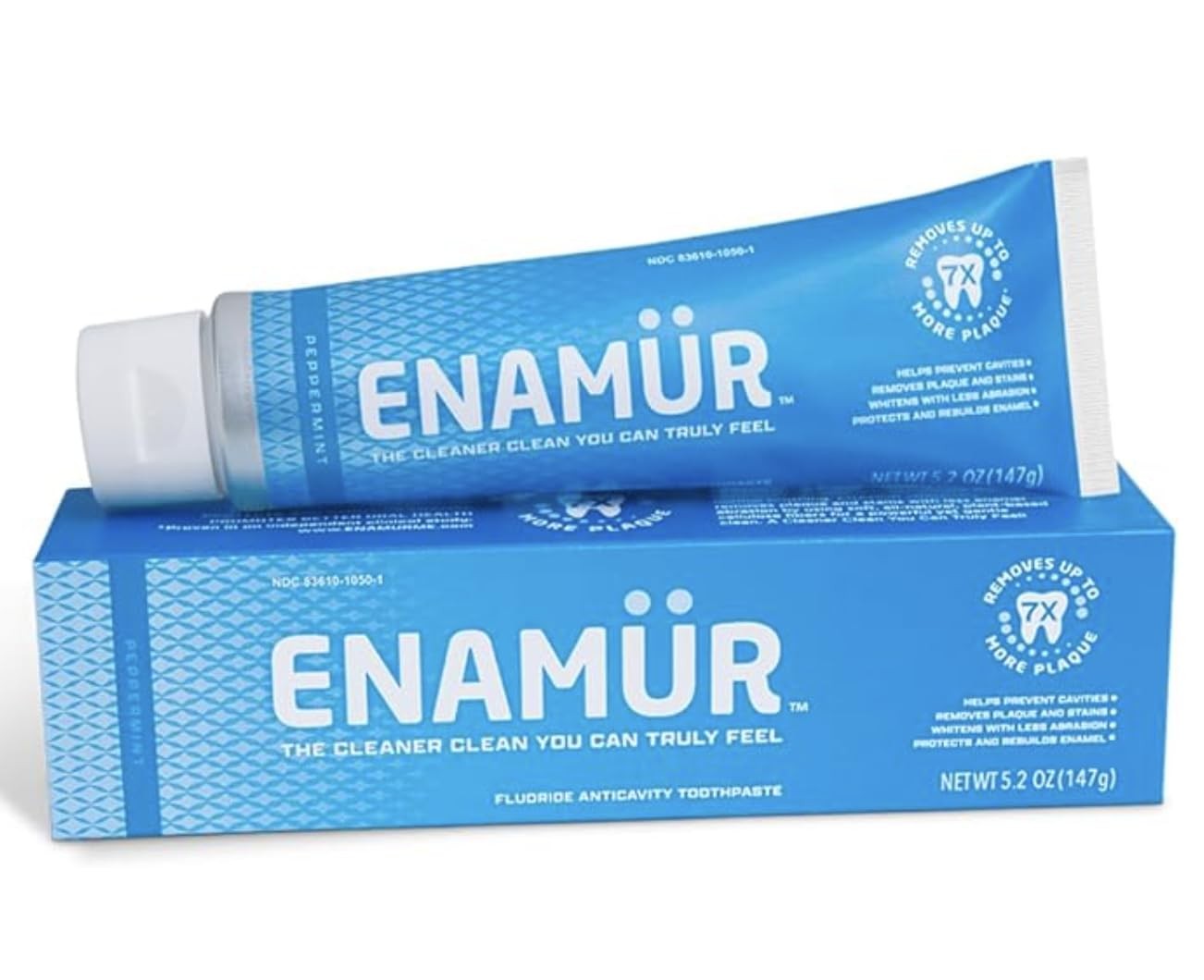 ENAMUR Premium Advanced Oral Care Plaque & 5.2 Ounce (Pack of 1), Peppermint