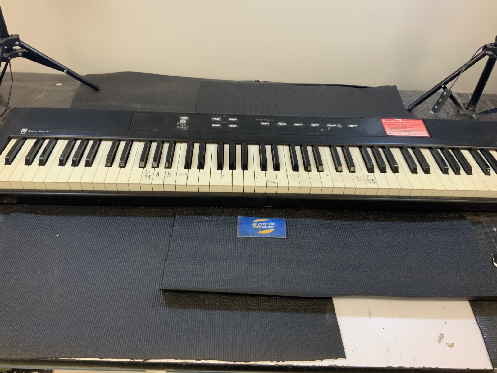 Williams Legato 88-Key Affordable Full-Size Digital Piano , Black RB U4