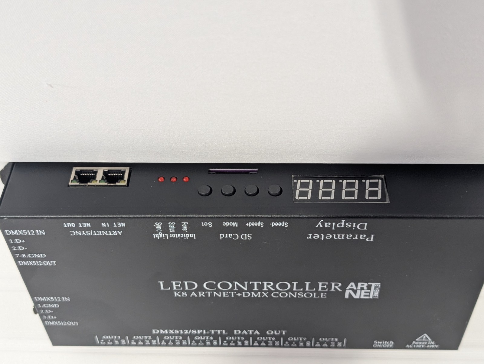 DMX512 Decoder LED Controller Dimmer RGB Stage Lighting Control Driver 4 Channel