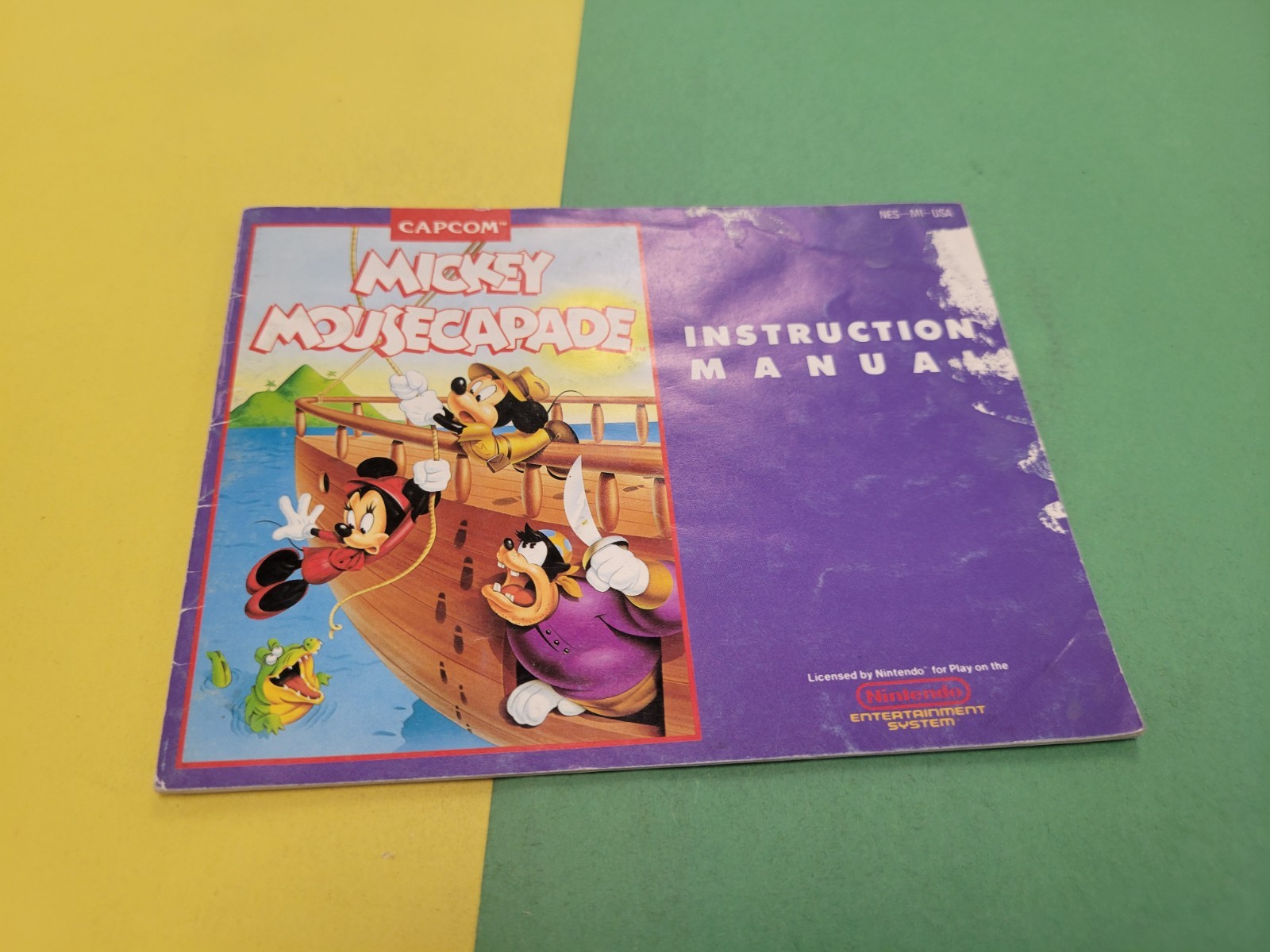 mickey mousecapade nes Manual
