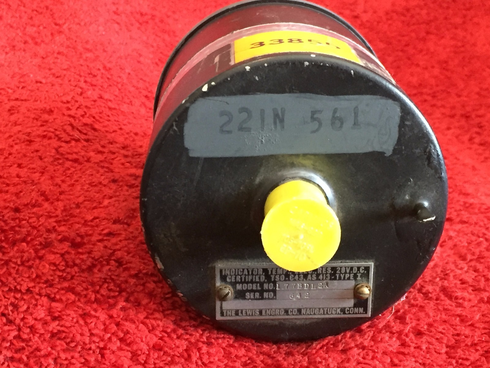 LEWIS ENGINEERING 3" FREON TEMPERATURE INDICATOR MODEL 177BDL2AB