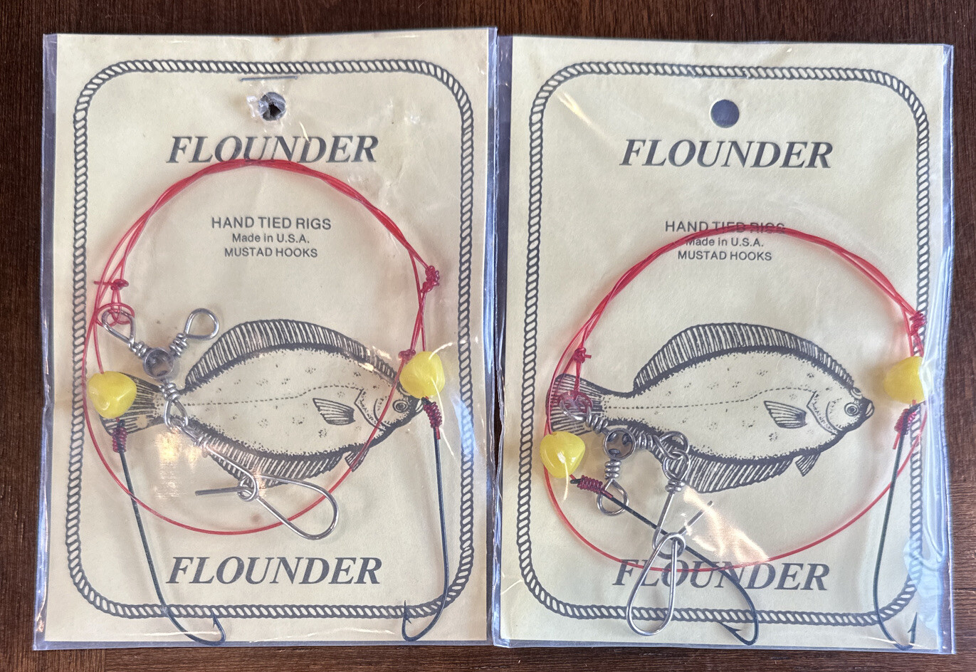 2 Packs Hand Tied Flounder Rigs