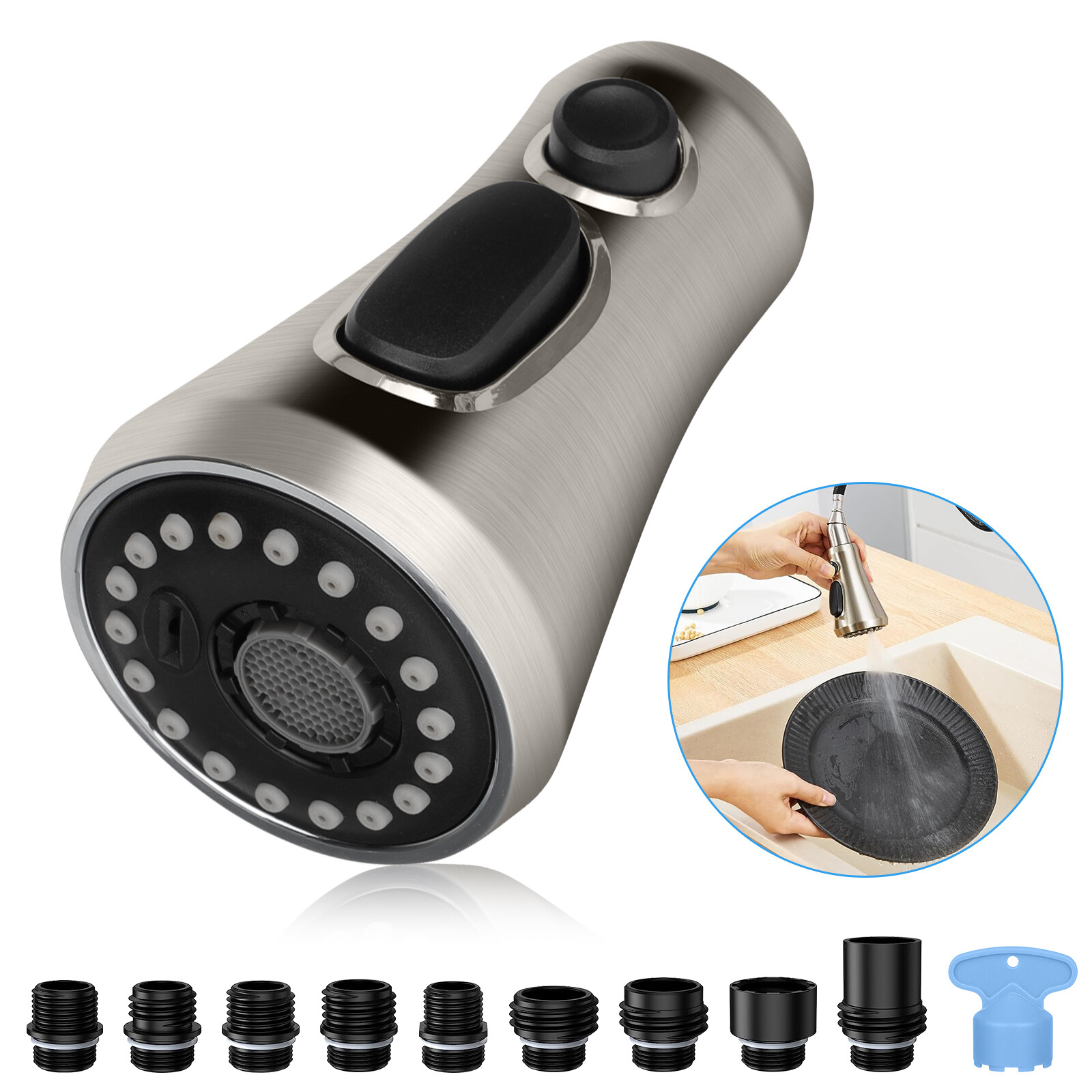 Kitchen Faucet Head Replacement Pull Down Kitchen Spray Head Sink Spray Nozzle