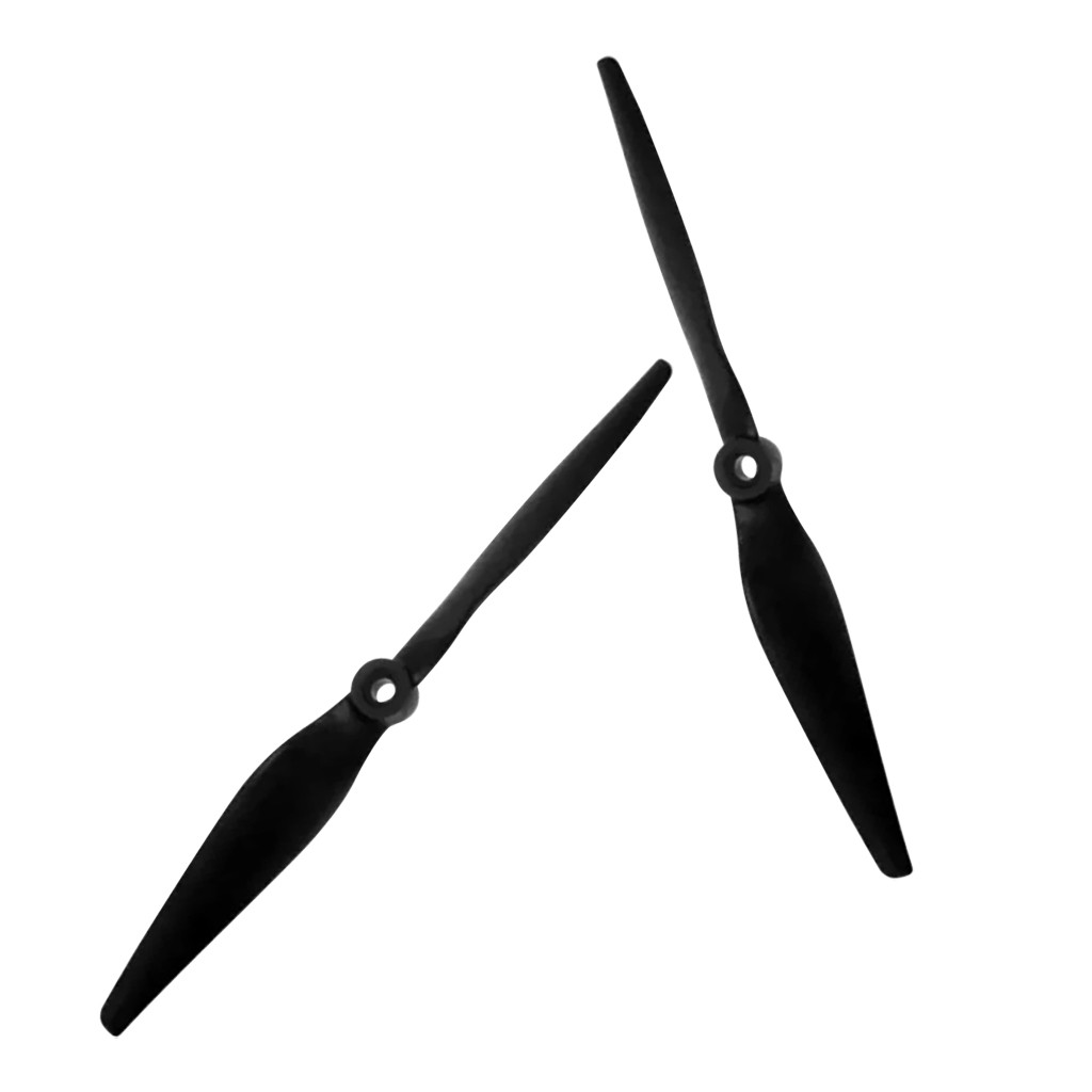 2PCS 7x12 Black Electric Propeller 7inch Glass Fiber Props 5mm Shaft for Drone