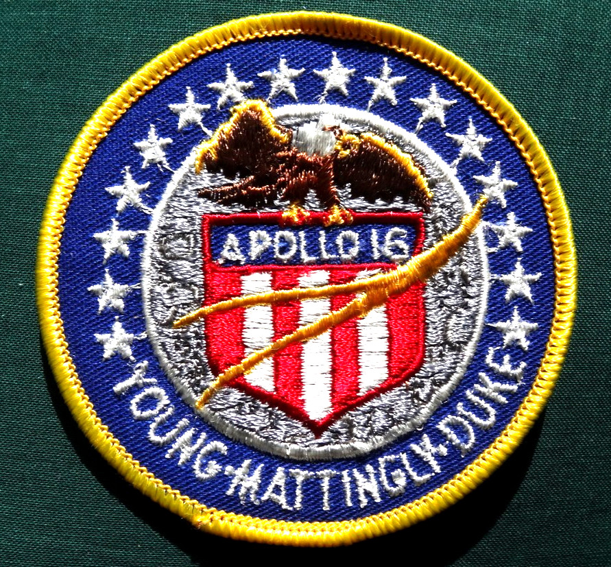 NASA Apoll 16 Patch VINTAGE ORIGINAL Young Mattingly Duke