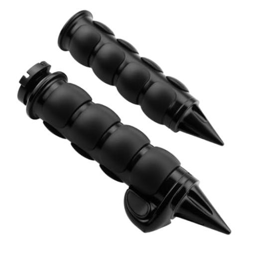 Handlebar Grips 1 Inch Motorcycle 25MM Throttle Hand Grip Spike Black