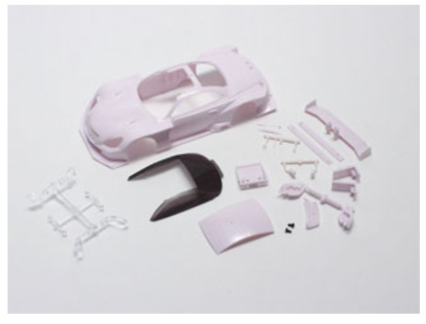 Kyosho MZN156 Lexus SC430 GT500 2012 White Body Set (Unpainted)