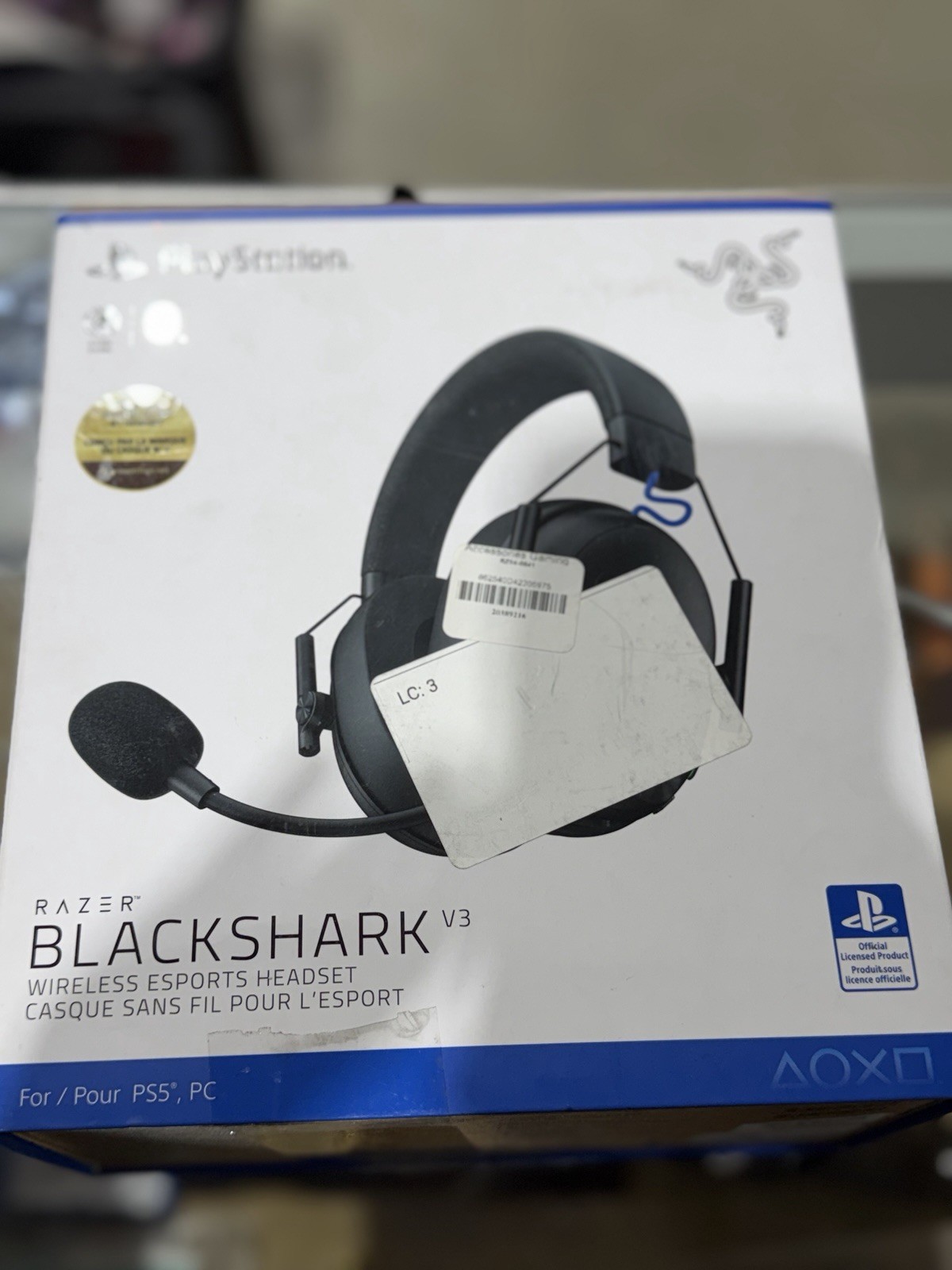 Razer BlackShark V3 Wireless Gaming Headset Black PS5 PC Surround Sound