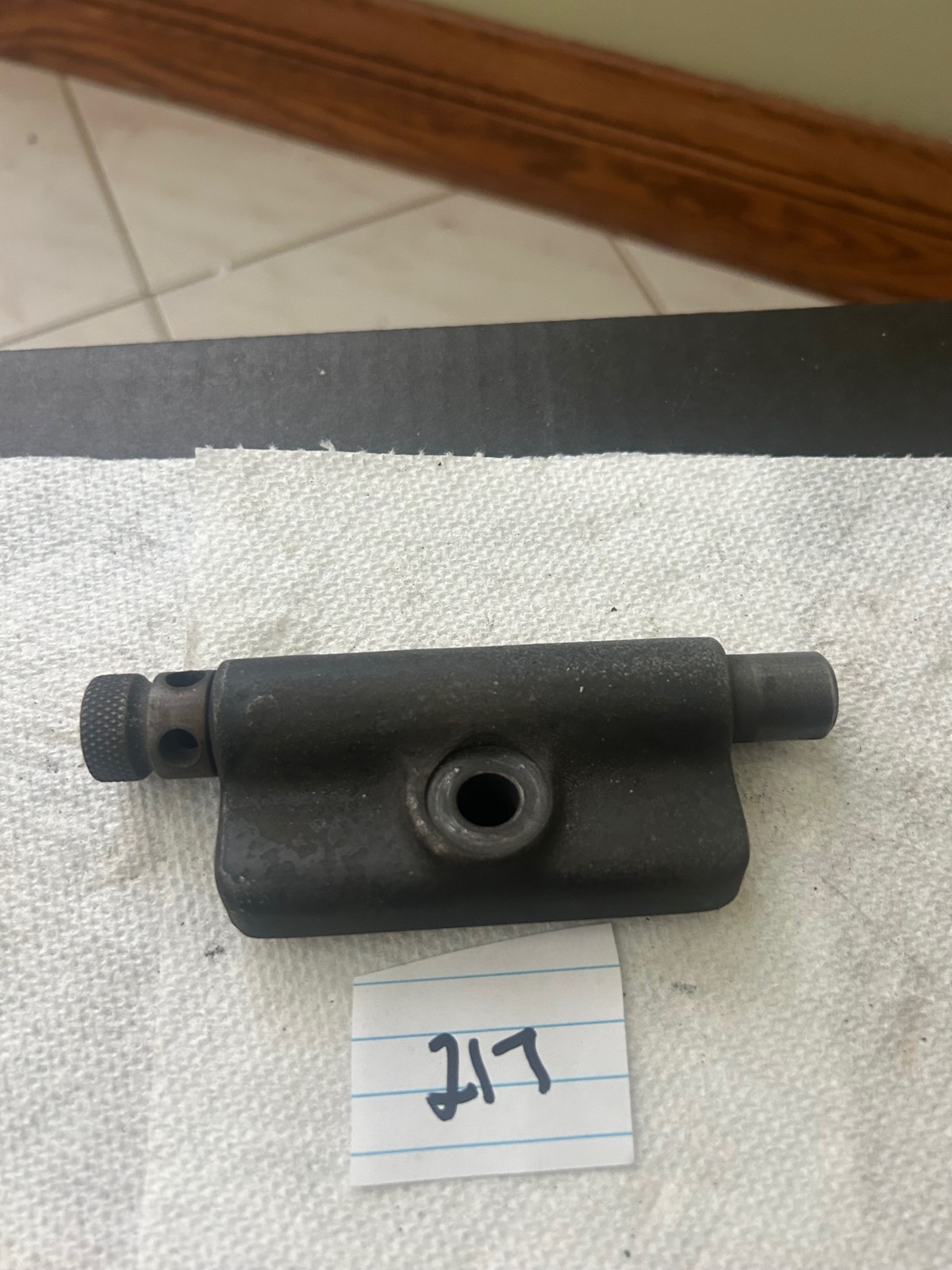 # 2 CINCINNATI TOOL & CUTTER GRINDER TABLE STOP LEFT HAND USED #217
