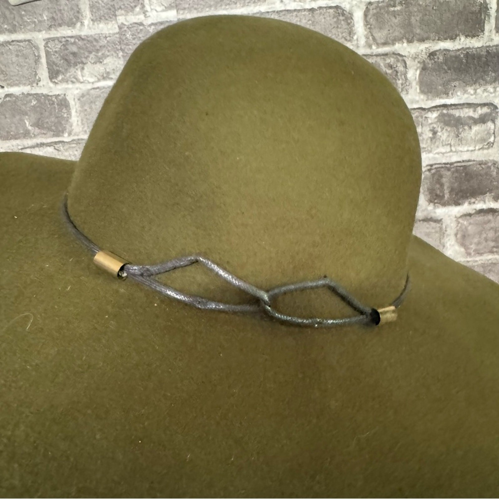 NWT Tart wide brim floppy hat green 100% wool OS