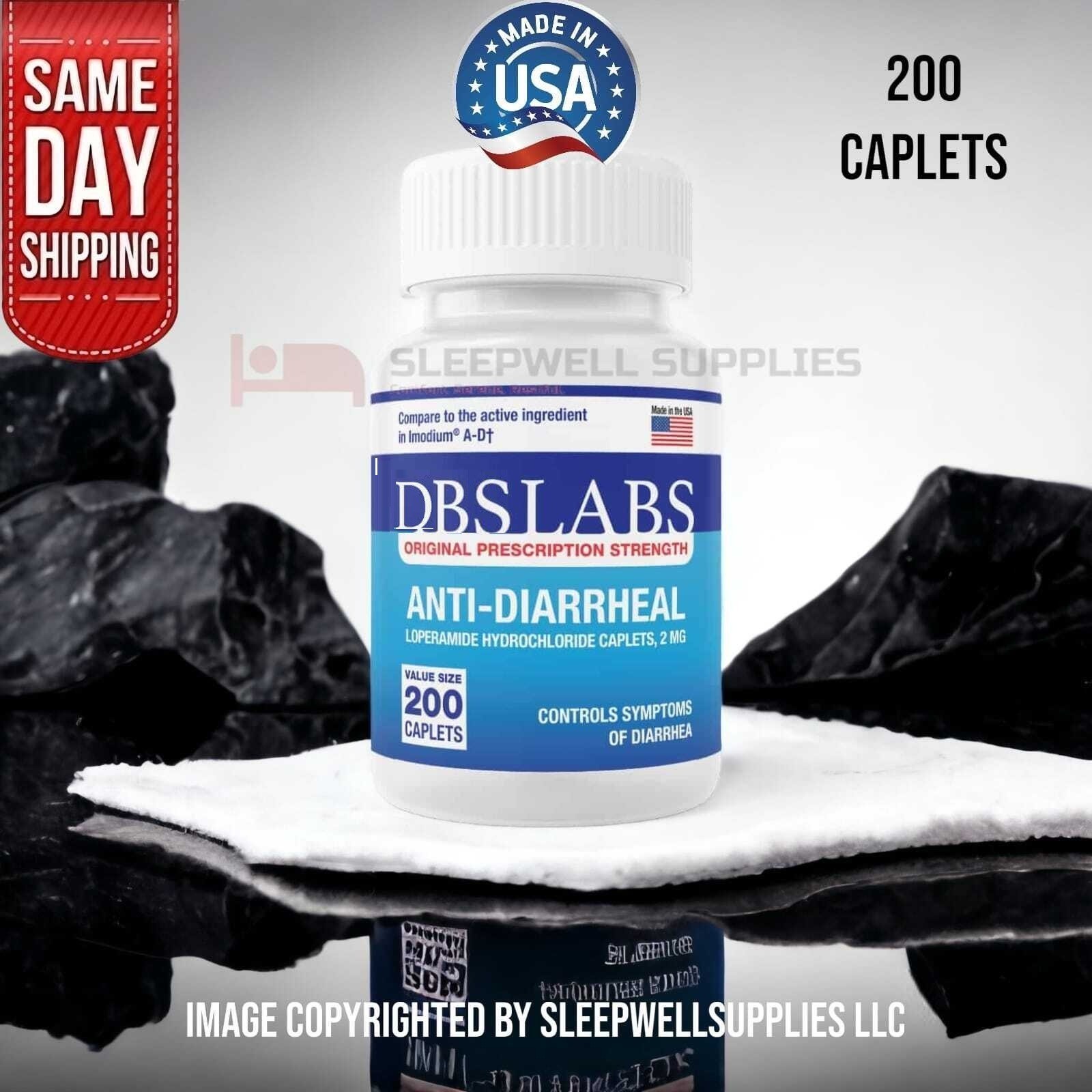 DBS Labs Anti-Diarrheal 200 Capsules Exp. 07 | 27 SAME DAY SHIPPING