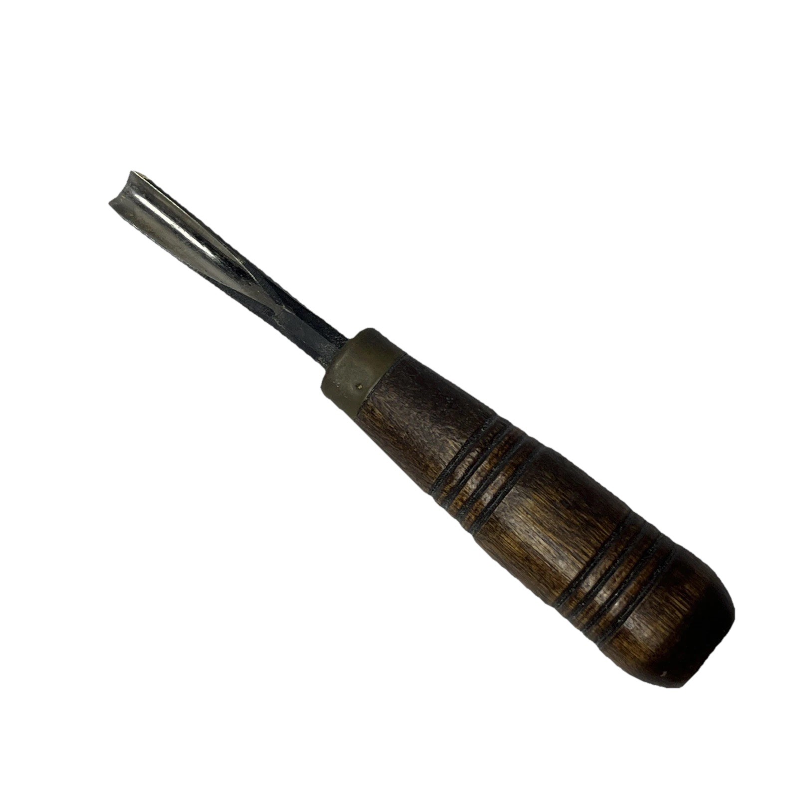 Vintage Wood Handle 3/8 Veiner Carving Tool U Gouge Woodworking T209