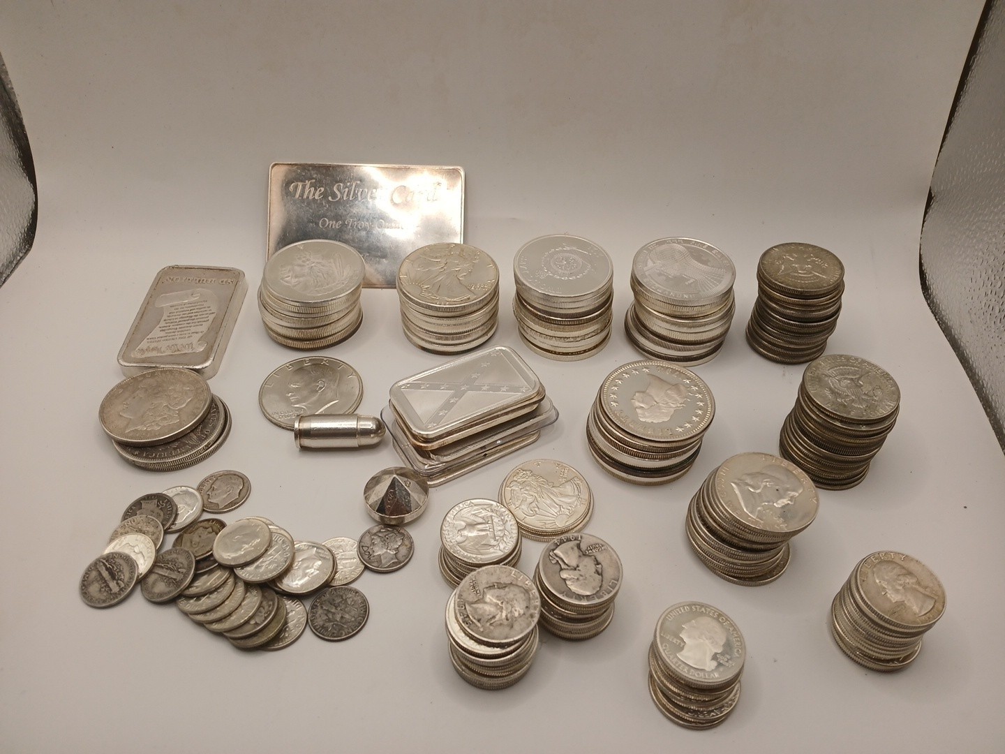 HUGE US Silver  COIN LOT UNCIRCULATED /PROOF/bars/rounds And More