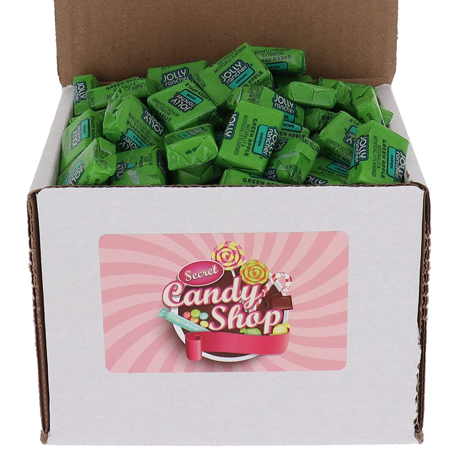 Jolly Rancher Chews Bulk in Box (Individually Wrapped) (Green Apple)