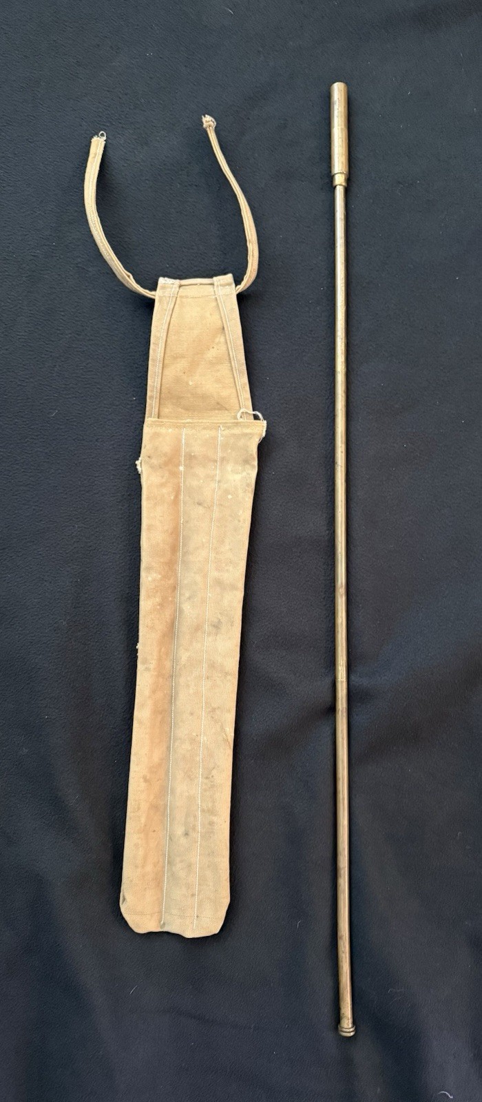 Rare C.M. Powers Brass Rod Gun Cleaner By Faries Mfg. Co. Oiler & Screw Driver!