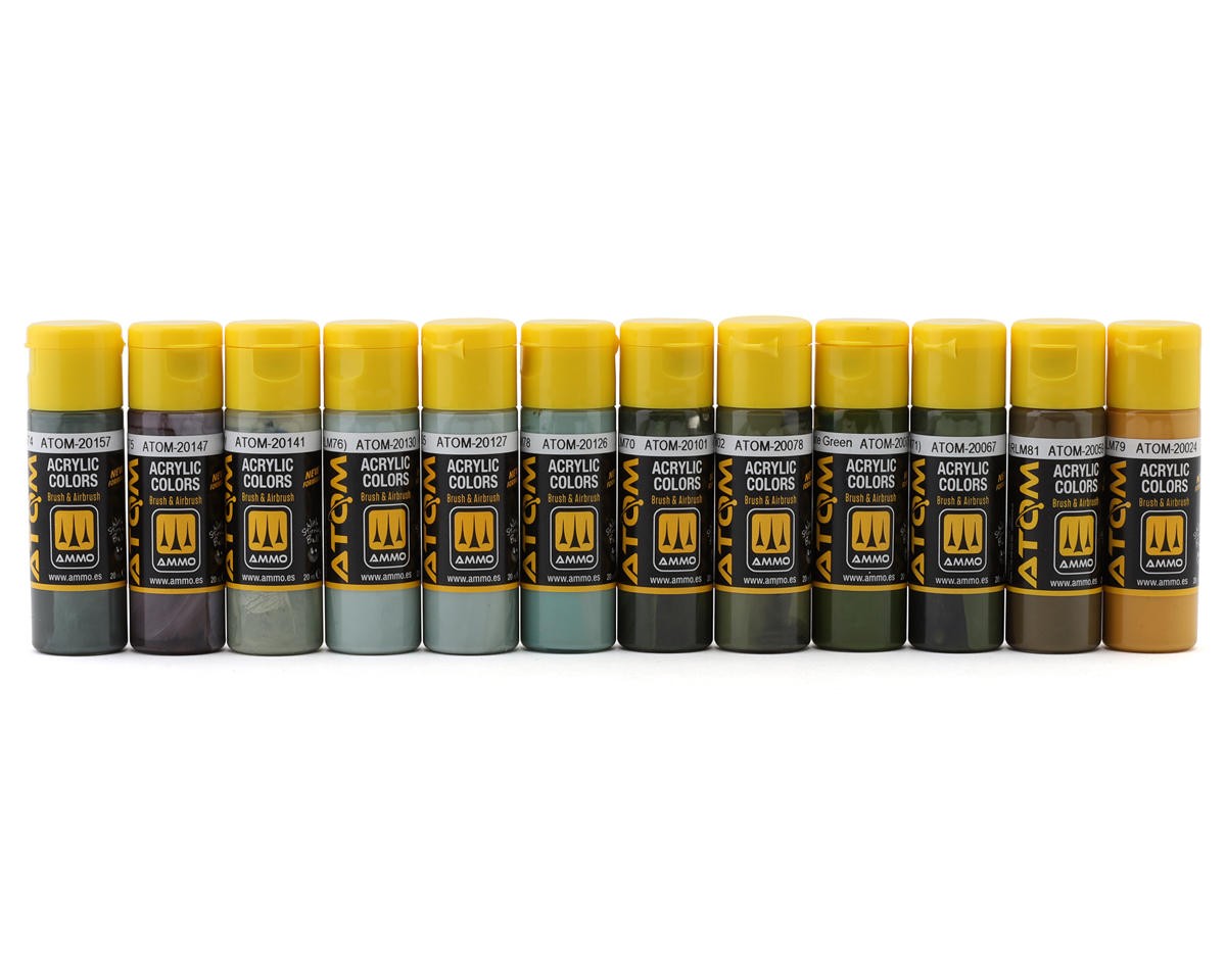 Ammo By Mig Atom Luftwaffe WWII Colors Airbrush Acrylic Paint Set