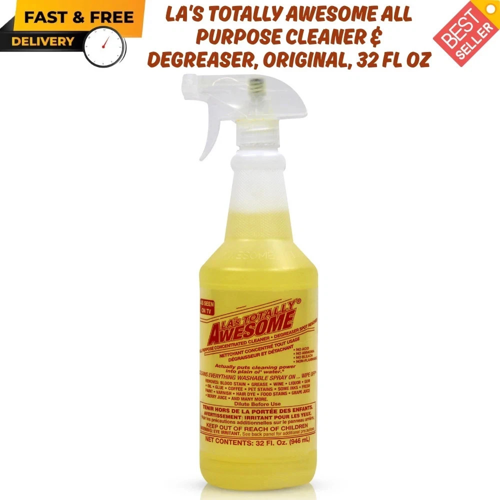 LA's Totally Awesome All Purpose Cleaner & Degreaser, Original, 32 fl oz, Spray