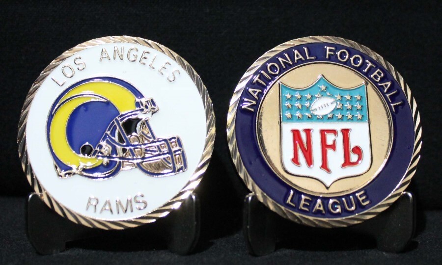 NFL LOS ANGELES RAMS SPORT COLLECTIBLE CHALLENGE COIN NEW LOGO
