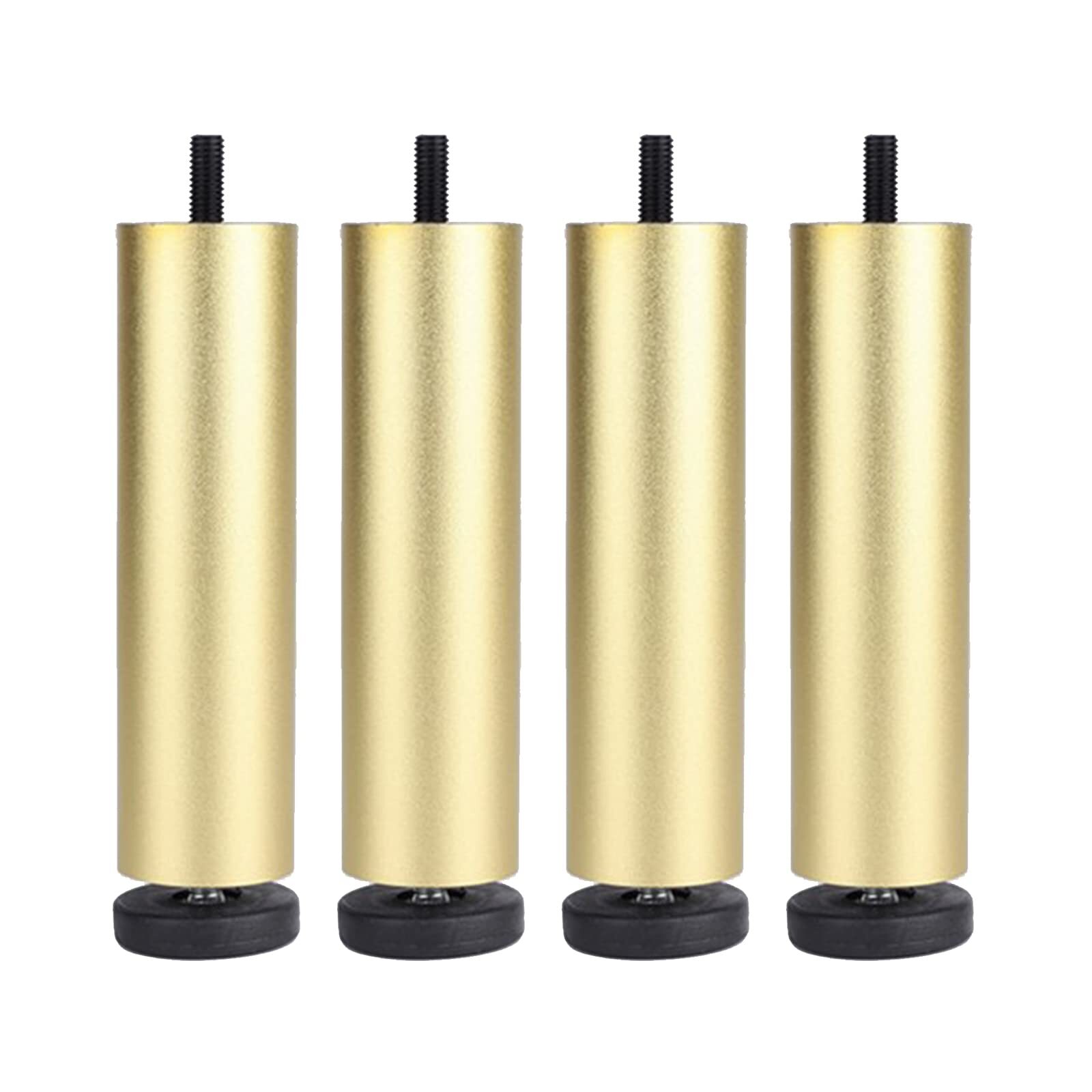4Pcs 7.7 Inch Furniture Legs Gold Metal Adjustable Furniture Legs Adjustable ...