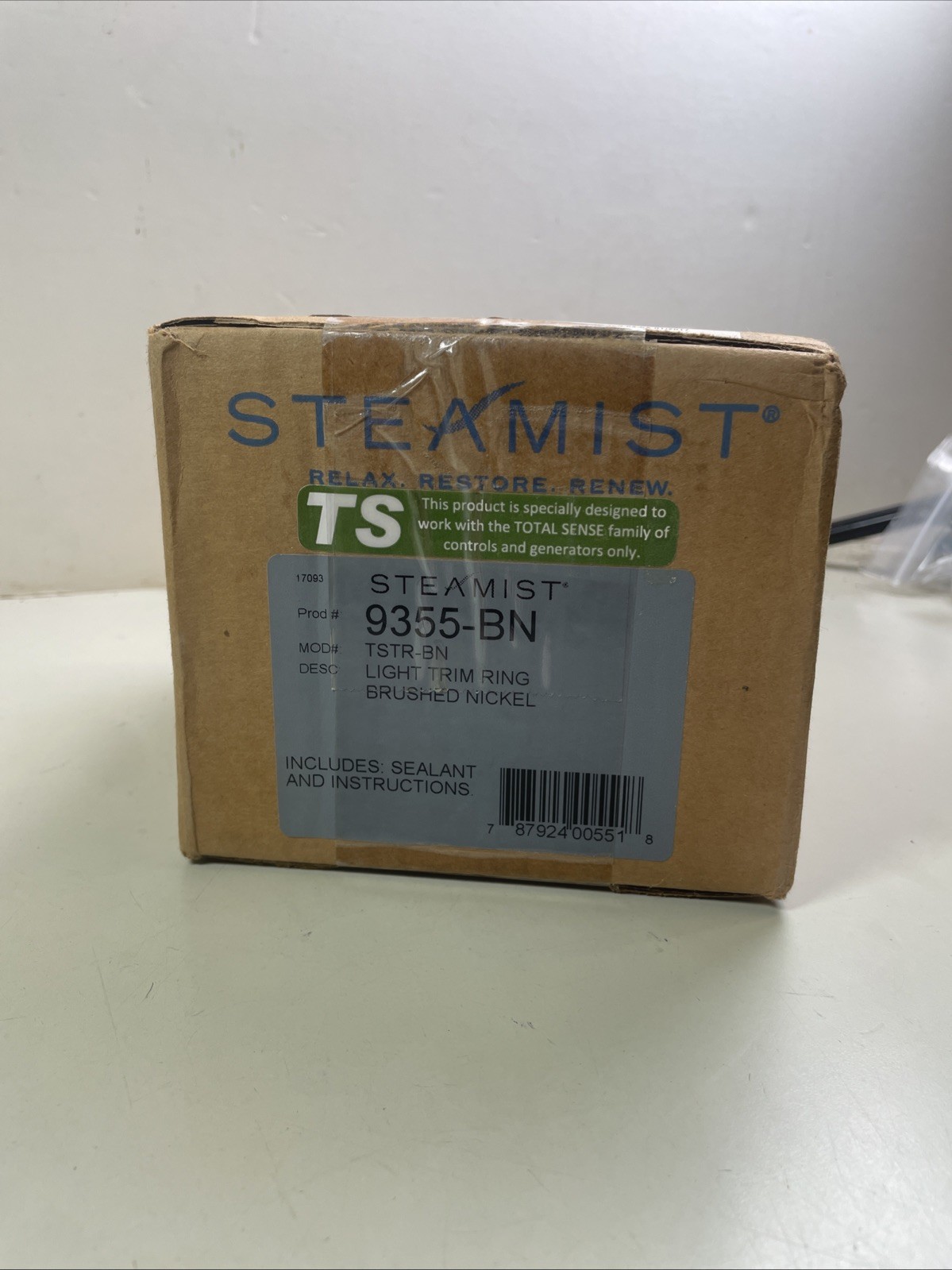 Steamist Light Trim Ring in Brushed Nickel TSTR-BN 9355-BN