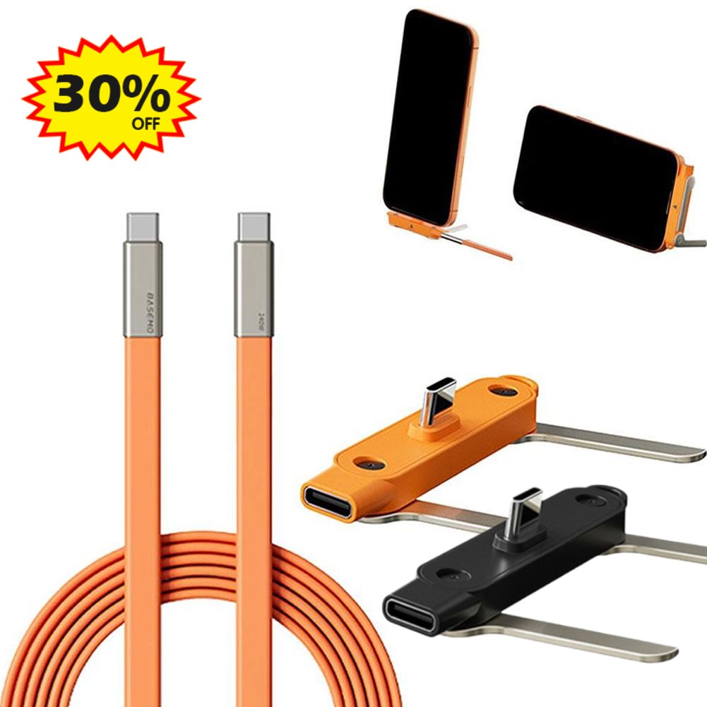 Basemo 240W Fast Charging 360° Rotating Invisible StandDetachable Charg Cable