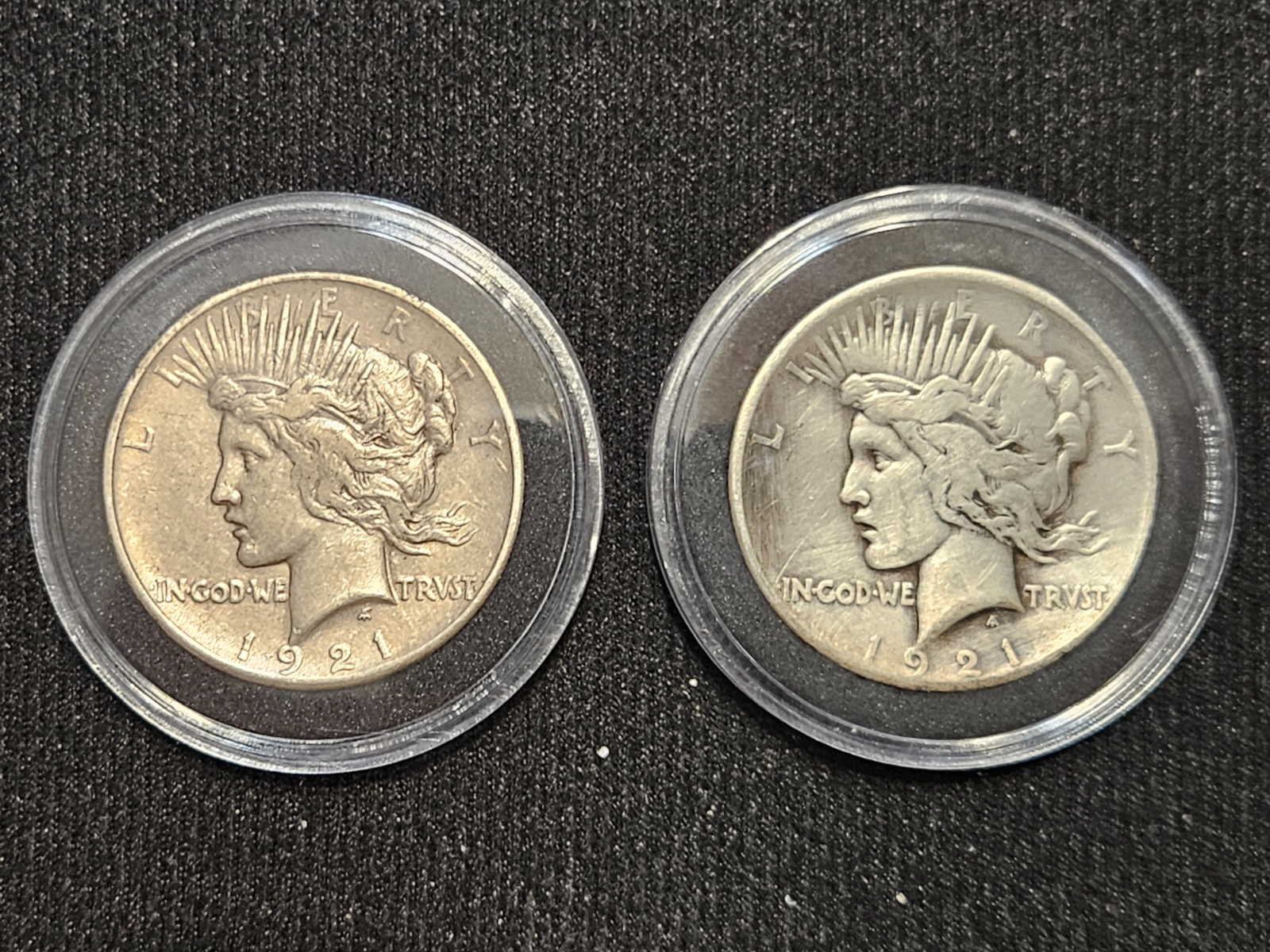 1921 PEACE DOLLAR HIGH RELIEF (2ea  SOLD SEPARATELY)