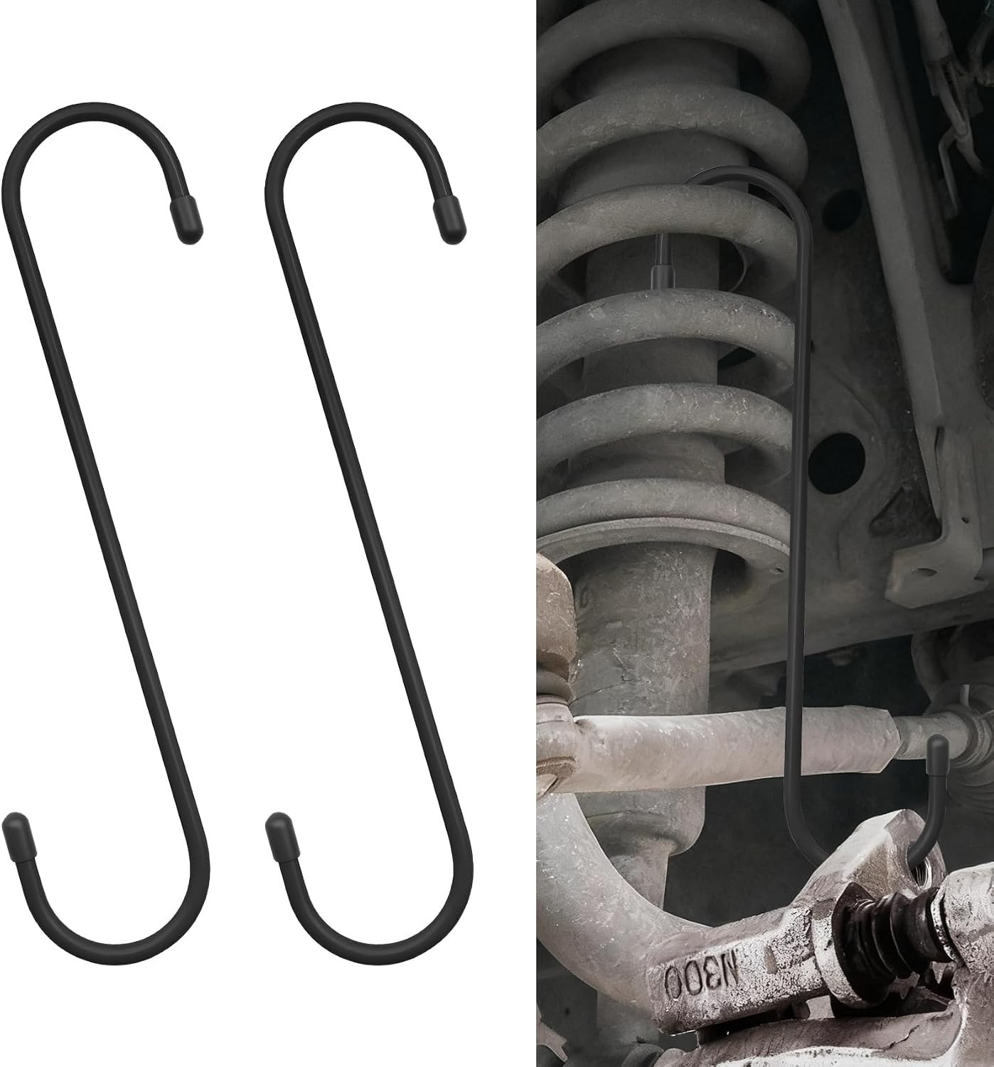 Rust-Proof Brake Caliper Compression Tool with Rubber Tips, 2PCS - Universal Fit