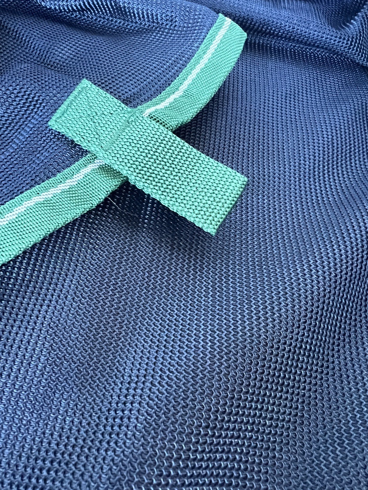 Shires Mesh Fly Neck Piece Blue Green Trim XL